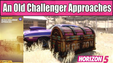 Jul 6, 2023 · This quick tutorial shows you how to complete the treasure hunt an old challenger approaches which is part of this weeks Winter festival playlist for series 22 in Forza Horizon 5.... 